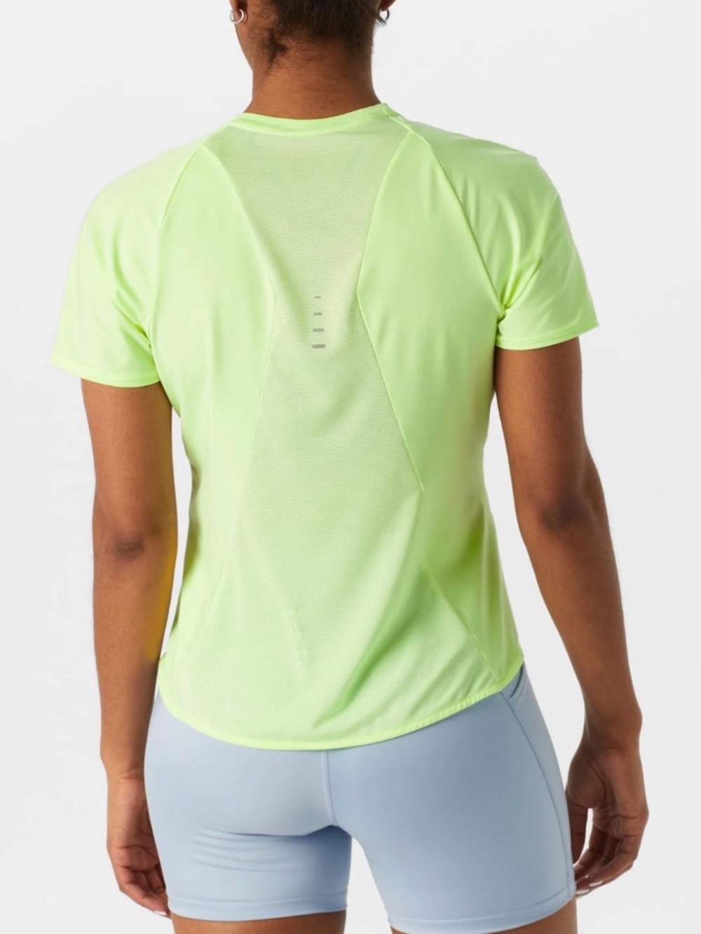 Nike Women's Dri-FIT Short-Sleeve Top Bright Green size XL - Picture 2 of 15